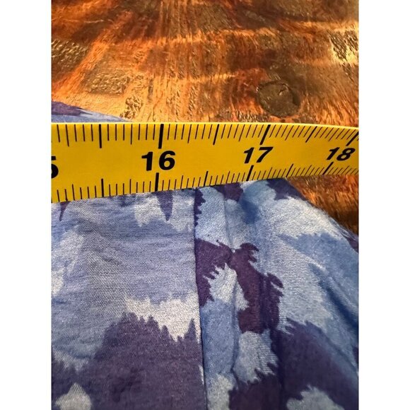 Coldwater Creek royal blue crinkle rayon tunic 1X - Picture 8 of 14